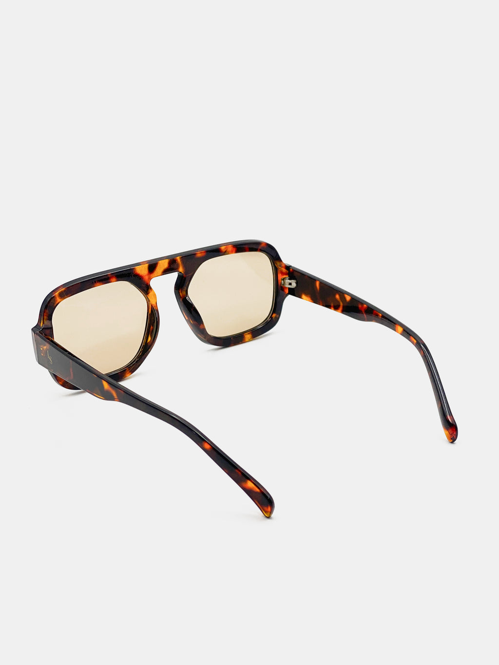 Retro Aviator Sunglasses - Dark Tort