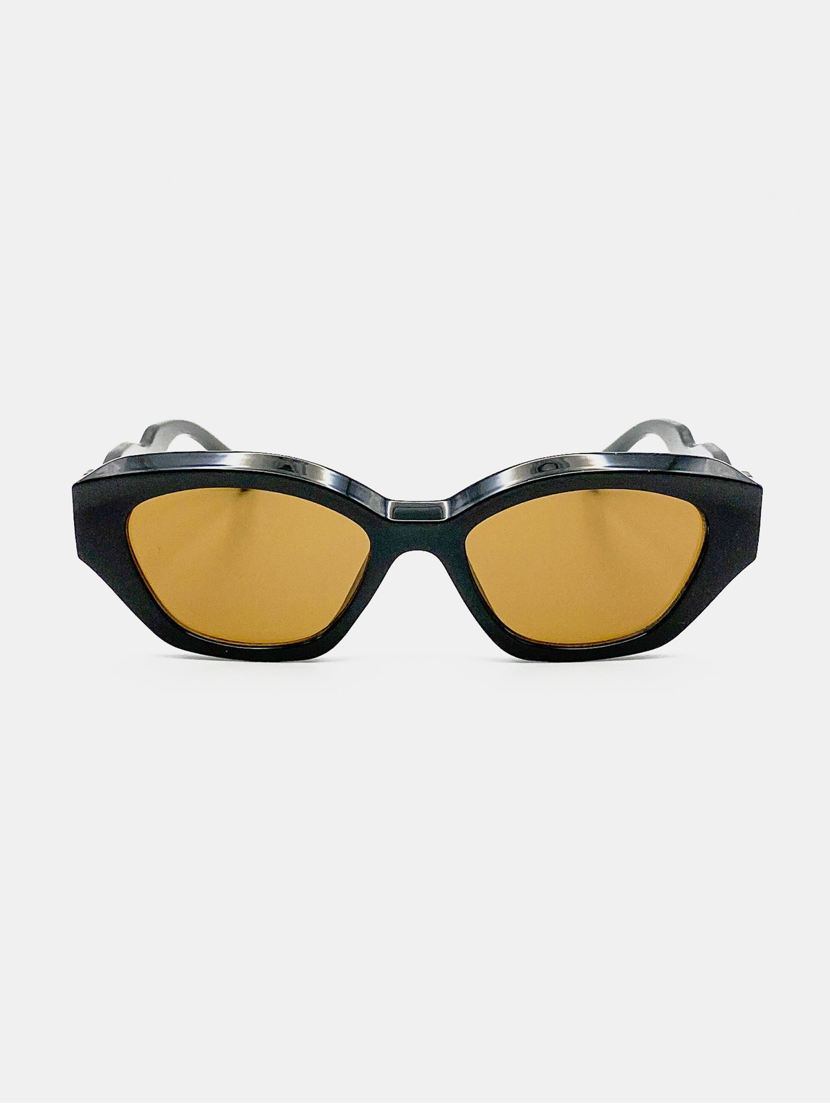 Lizzie Cat-Eye Sunglasses - Black