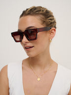 Jury Rectangular Sunglasses - Brown