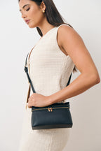 Thalia Top Handle Crossbody Bag - Black