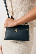 Thalia Top Handle Crossbody Bag - Black