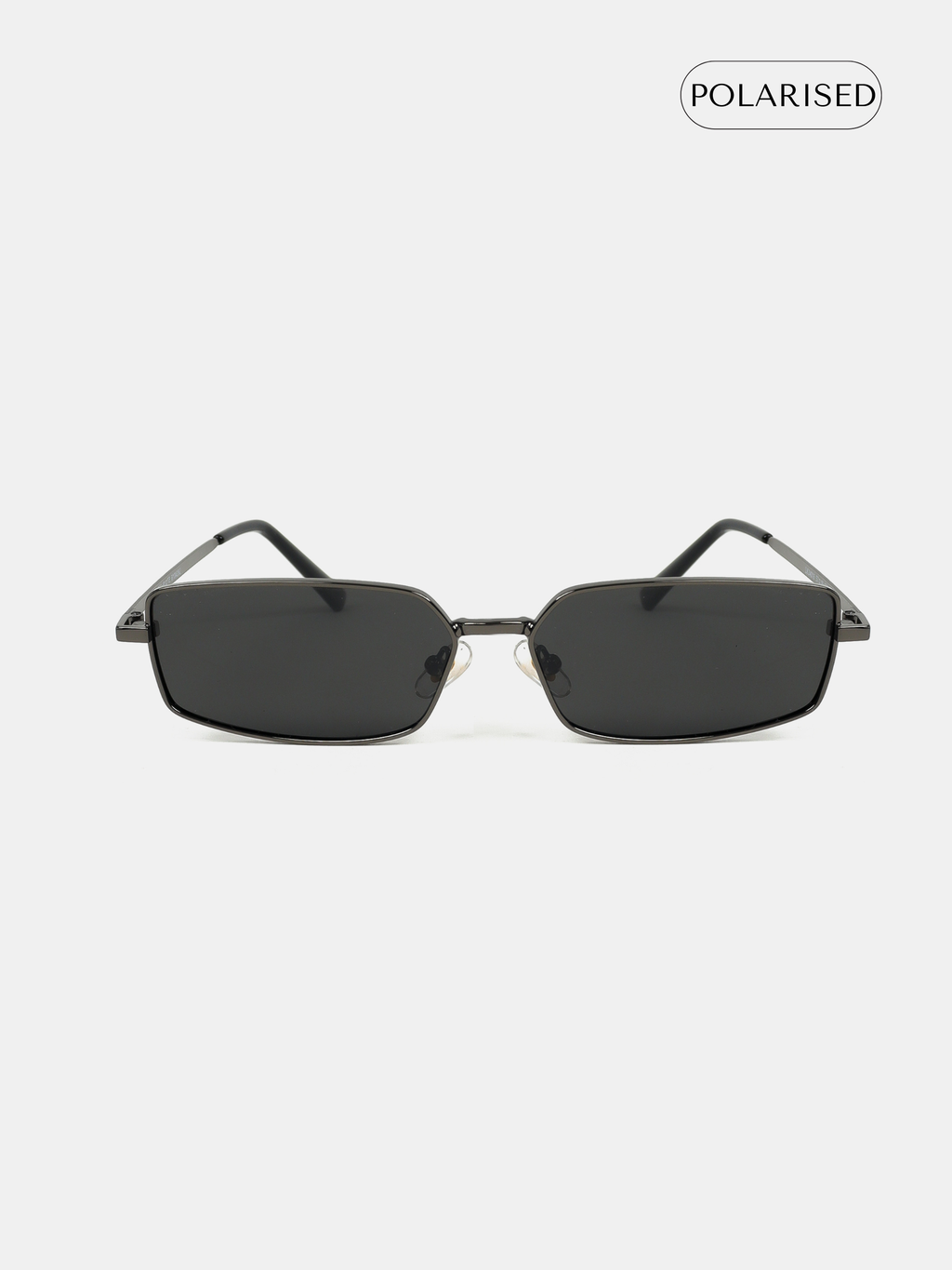 Gwenyth Polarised Metal Frame Sunglasses - Black