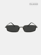Gwenyth Polarised Metal Frame Sunglasses - Black