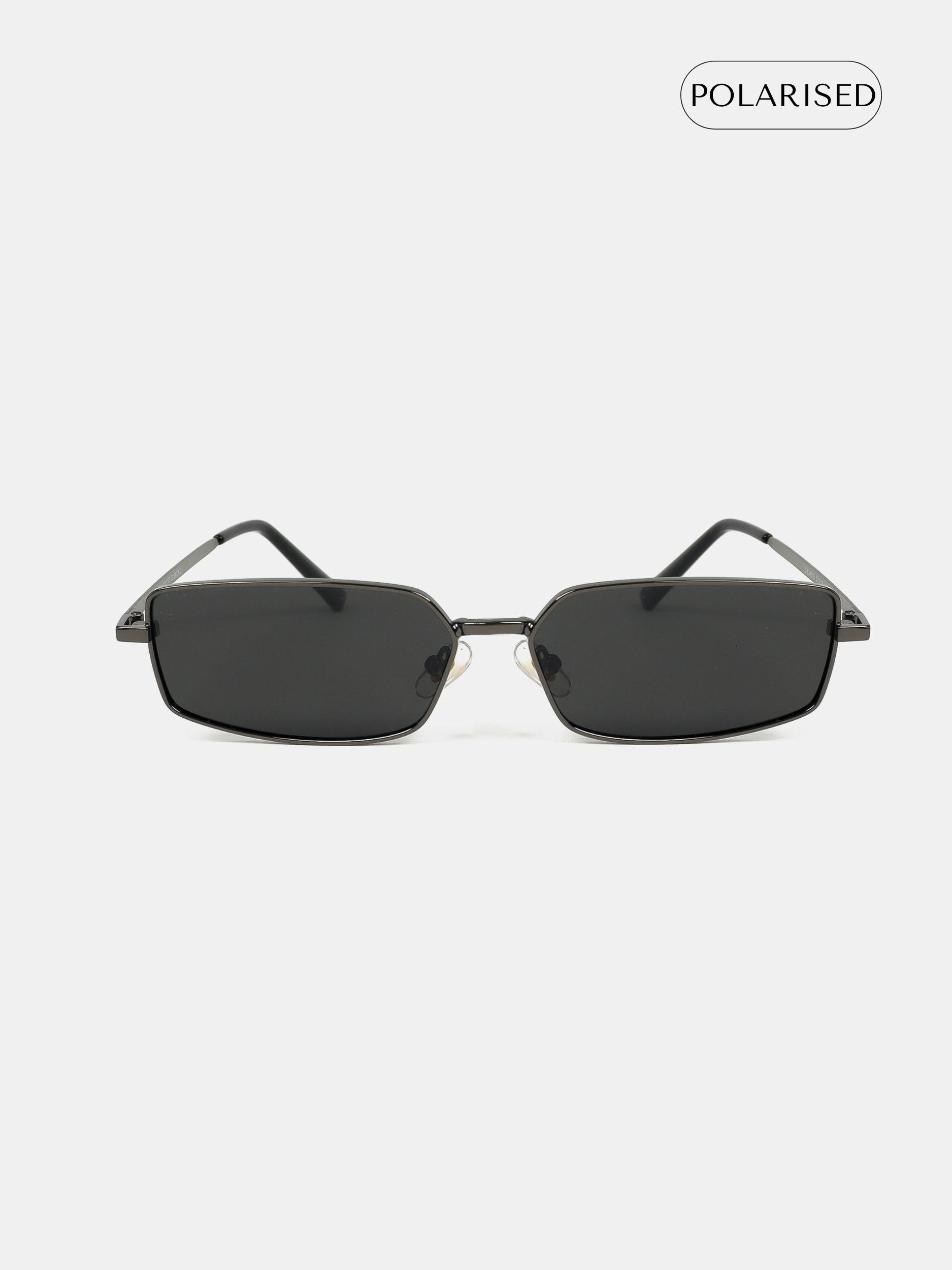 Gwenyth Polarised Metal Frame Sunglasses - Black