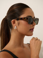 Ria Basic Square Sunglasses - Tort