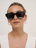 Jury Rectangular Sunglasses - Black