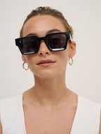 Jury Rectangular Sunglasses - Black