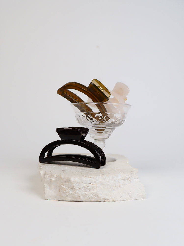 Addison Hair Claw Clip - White