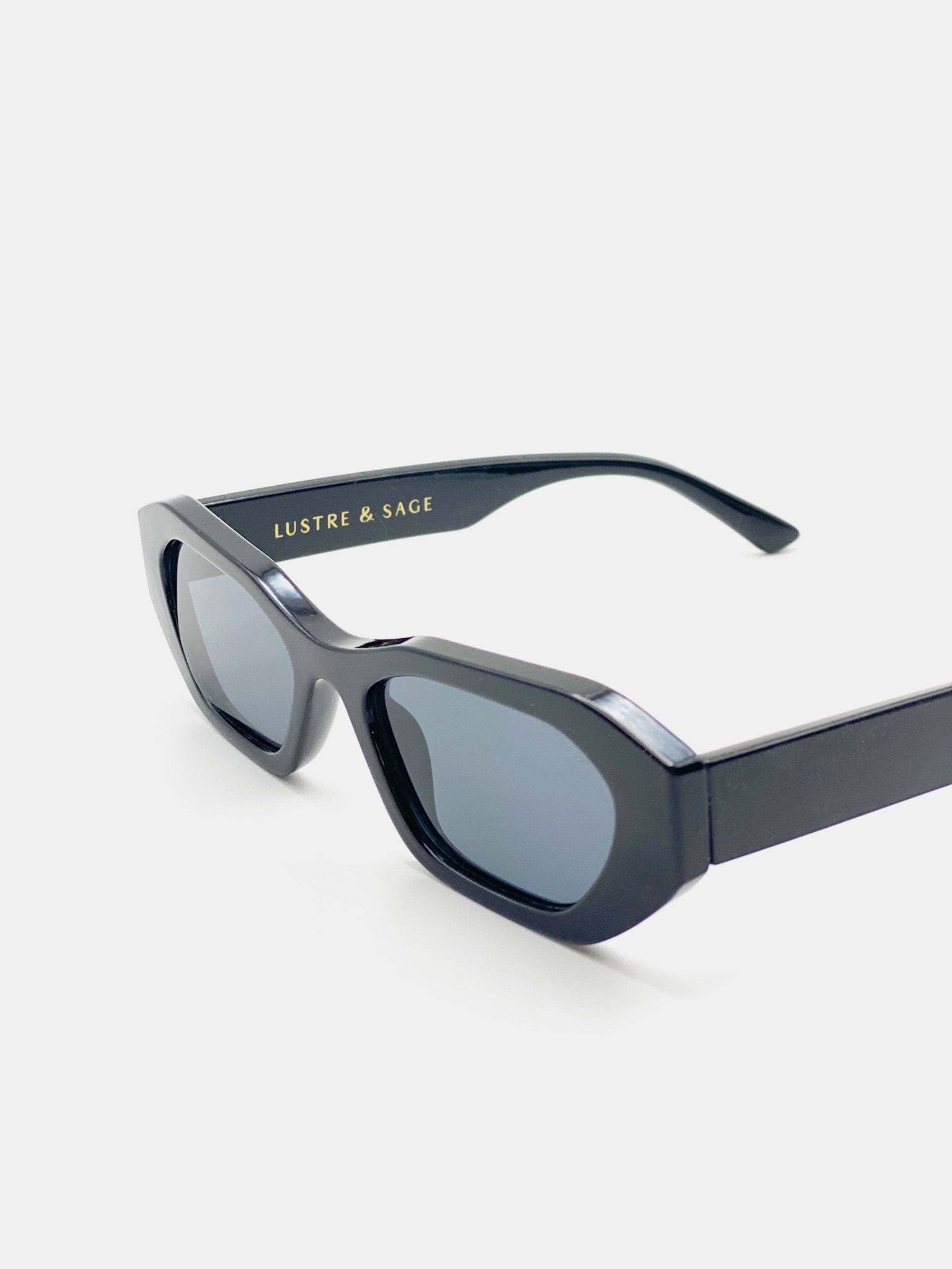 Laila Square Frame Sunglasses - Black