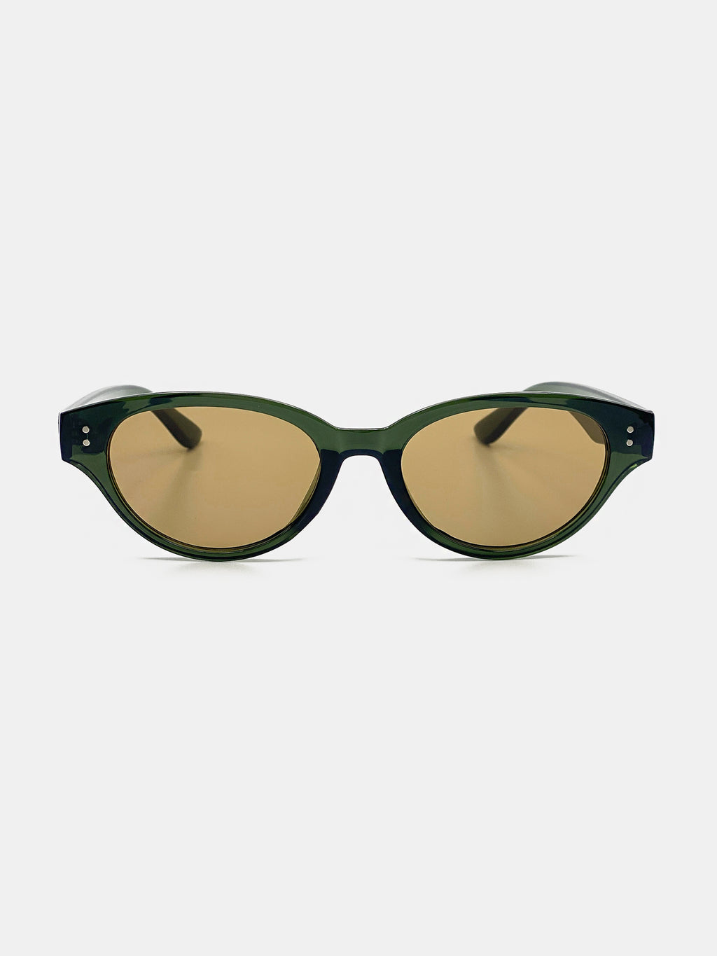 Megan Oval Frame Sunglasses - Green