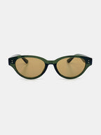 Megan Oval Frame Sunglasses - Green