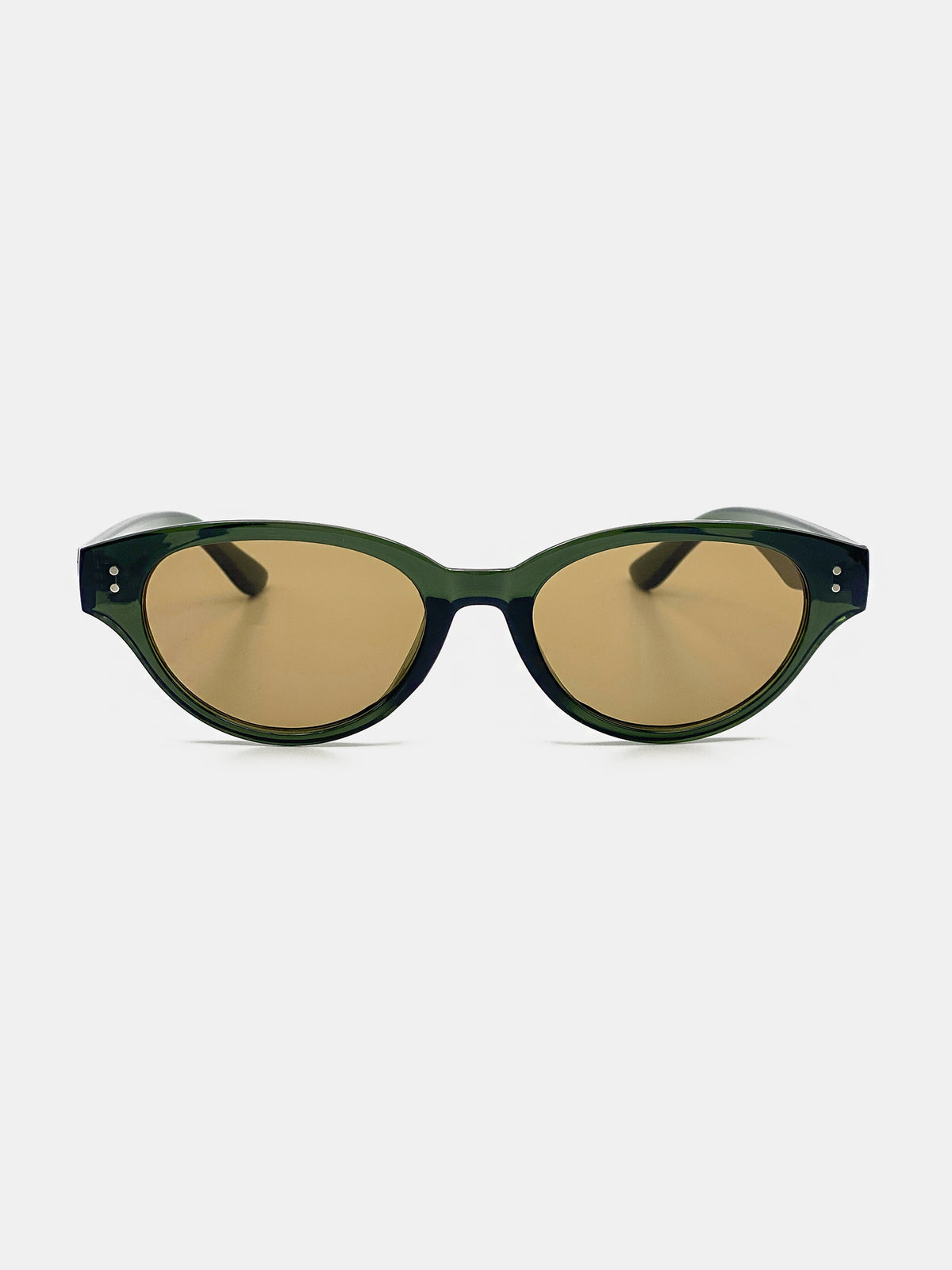 Megan Oval Frame Sunglasses - Green