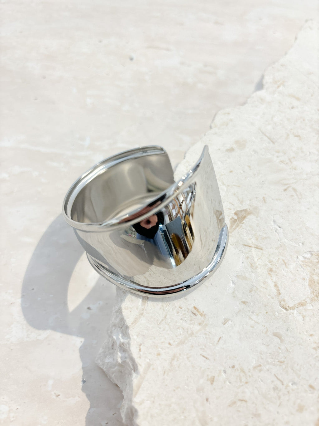 Metal Cuff Bracelet - Silver