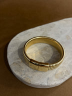 Bold Snake Magnetic Bangle - 18K Gold Plated