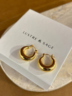 Amaline 18K Gold Plated Hoop Earrings - Small