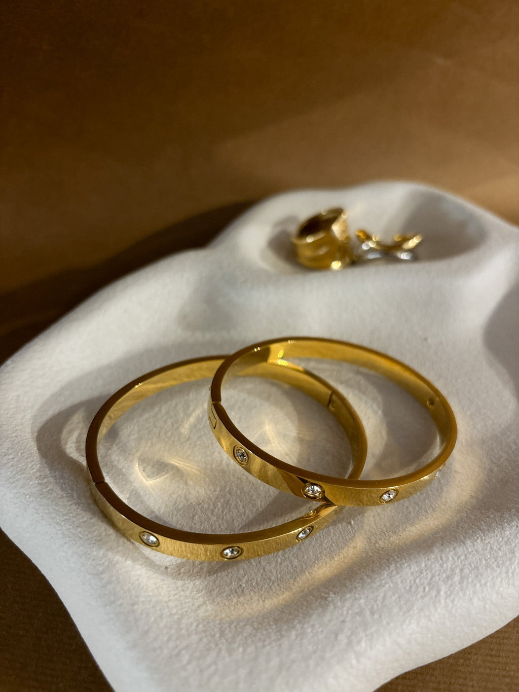 Bianca Chunky Bangle - Gold Plated
