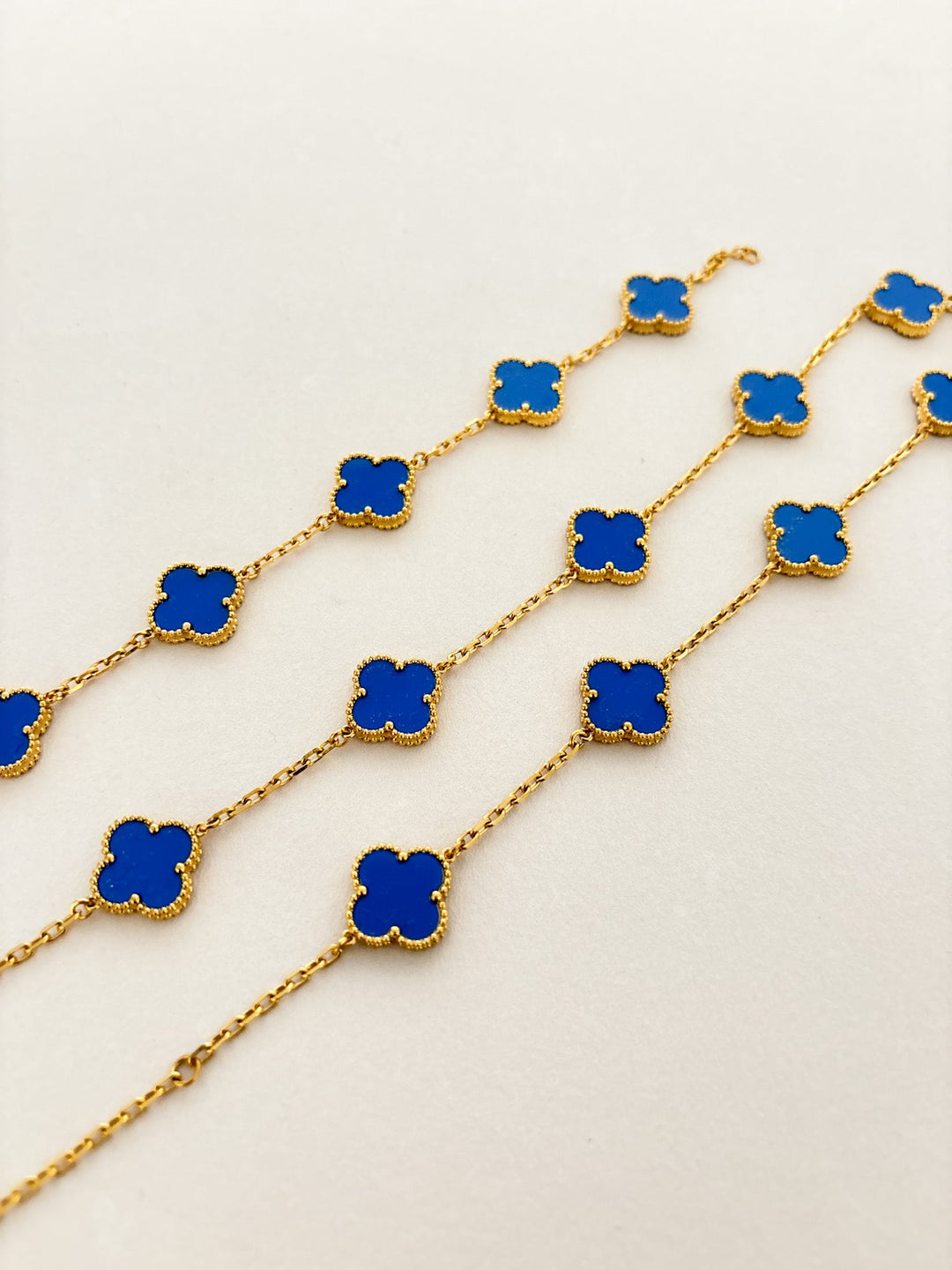 Charlotte 18K Gold Plated Bracelet in Blue