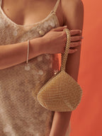 Jada Diamanté Wristlet Bag - Gold