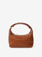 Cleo Woven Handbag - Tan