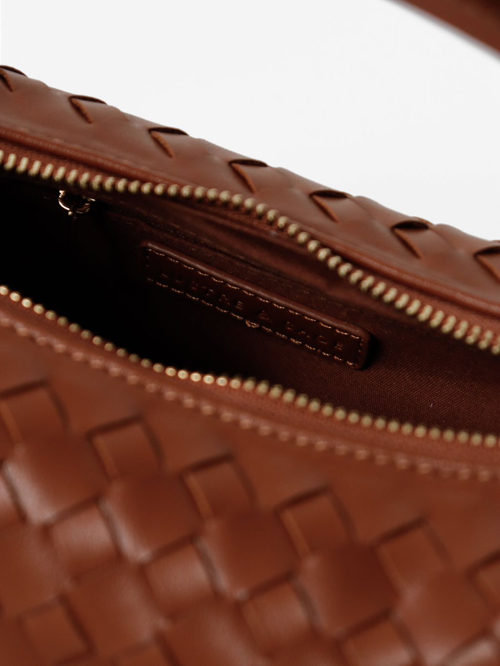 Cleo Woven Handbag - Tan