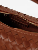 Cleo Woven Handbag - Tan