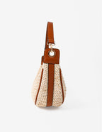 Lenora Banana Straw Bag - Tan