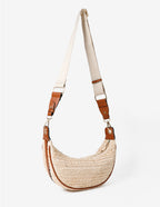 Lenora Banana Straw Bag - Tan
