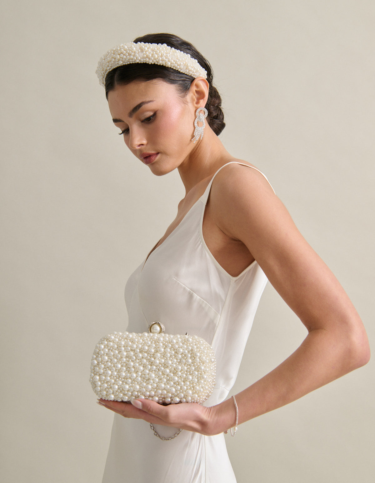 Cosmo Pearl Clutch Bag