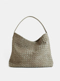 Calla Woven Shoulder Bag - Olive