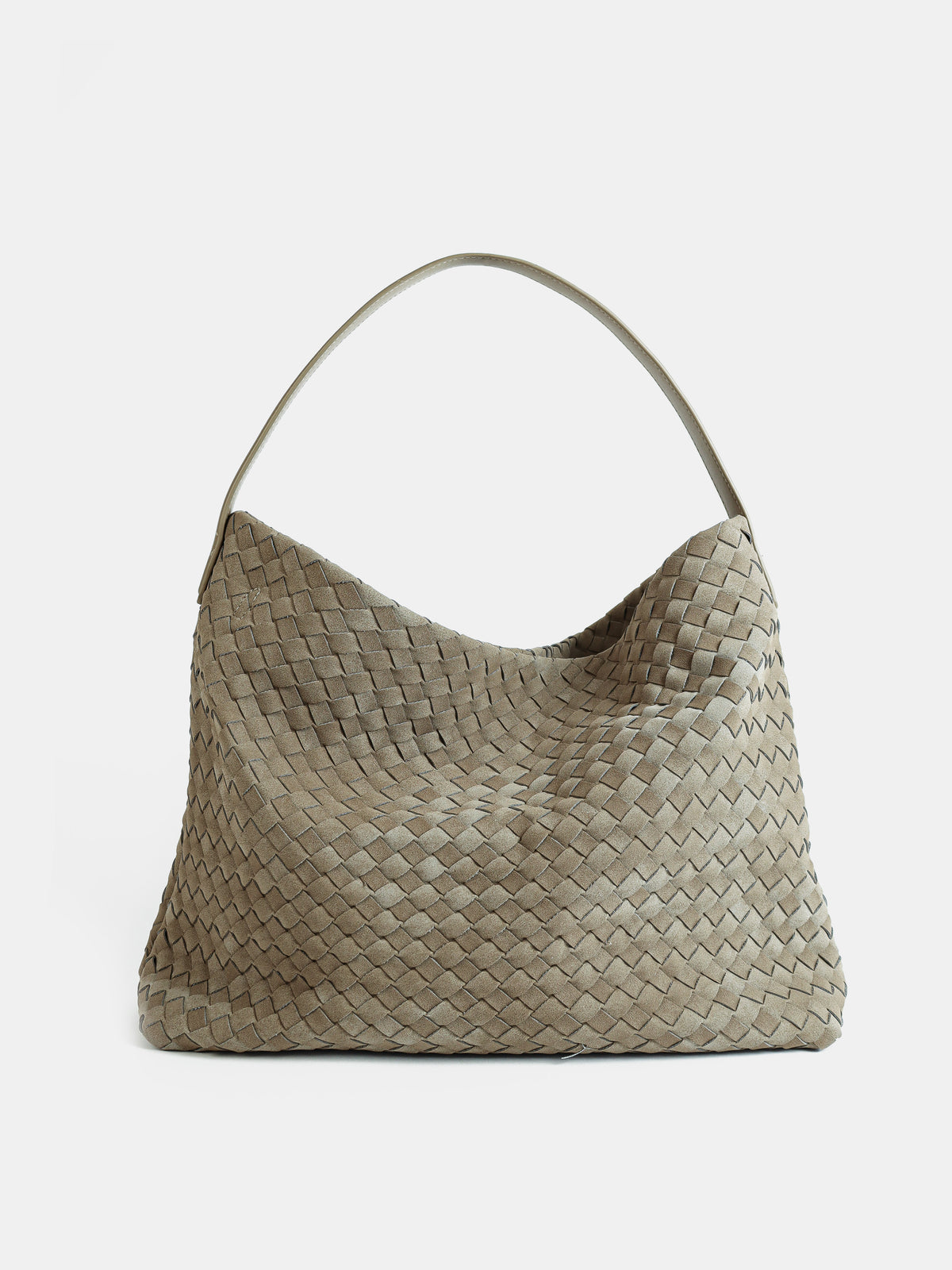 Calla Woven Shoulder Bag - Olive