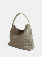 Calla Woven Shoulder Bag - Olive