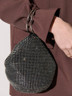 Jada Glomesh Evening Bag - Black