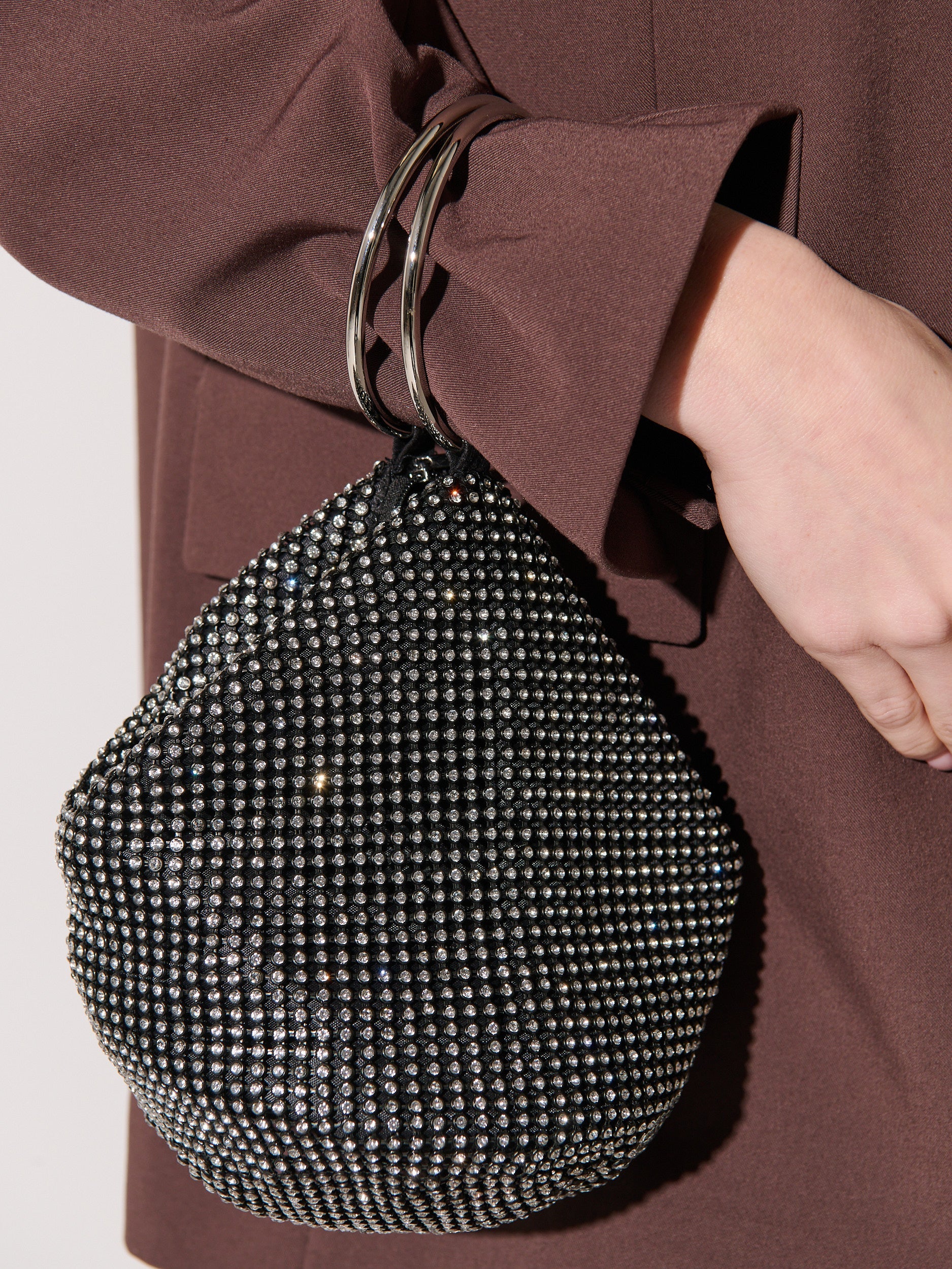 Jada Glomesh Evening Bag - Black
