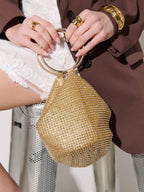 Jada Glomesh Evening Bag - Gold