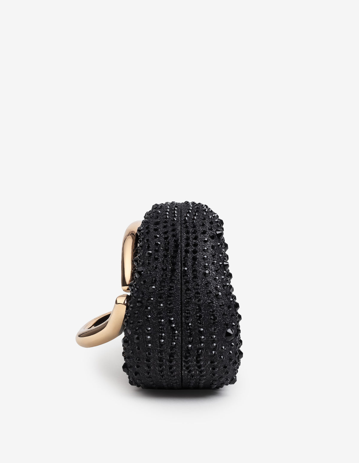 Celina Crystal Statement Clutch Bag - Black