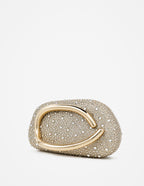 Celina Crystal Statement Clutch Bag - Gold