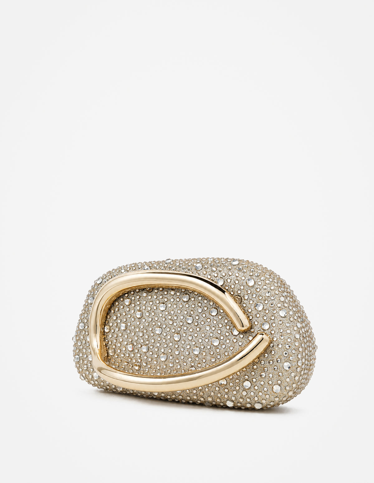 Celina Crystal Statement Clutch Bag - Gold