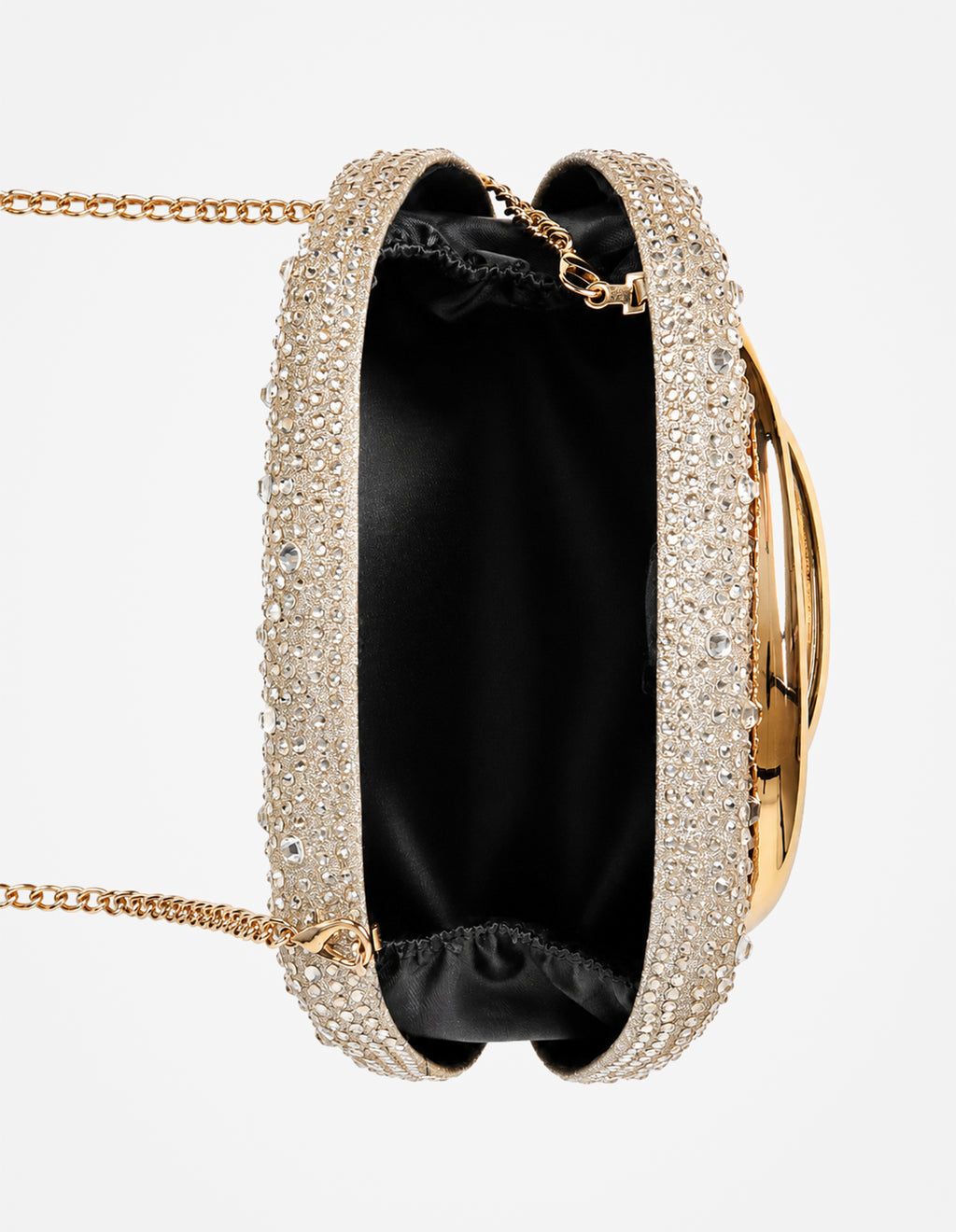 Celina Crystal Statement Clutch Bag - Gold