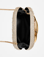 Celina Crystal Statement Clutch Bag - Gold