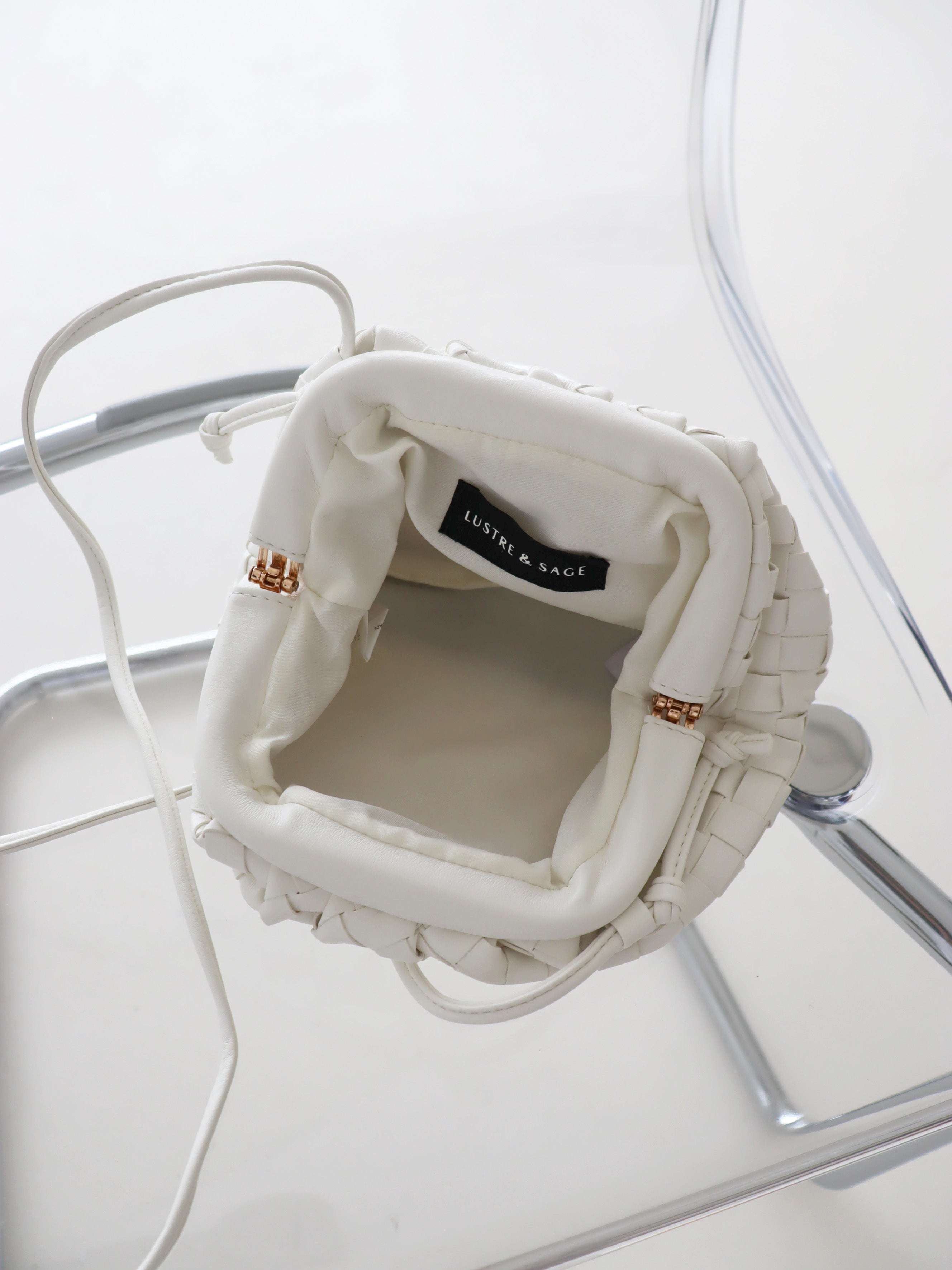 Maeve Pouch Crossbody Bag - White