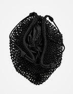 Marcie Knotted Net Shoulder Bag - Black