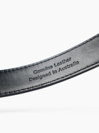 Greta Thin Genuine Leather Belt - Brown