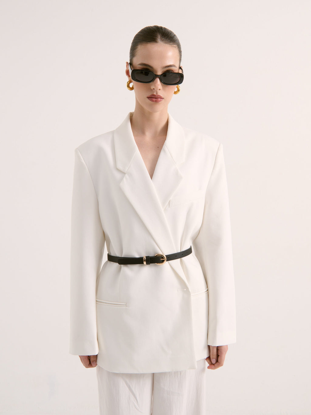 Paloma Thin Belt - Black
