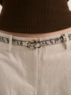 Gigi Thin Belt - Snakeskin