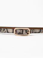 Gigi Thin Belt - Snakeskin