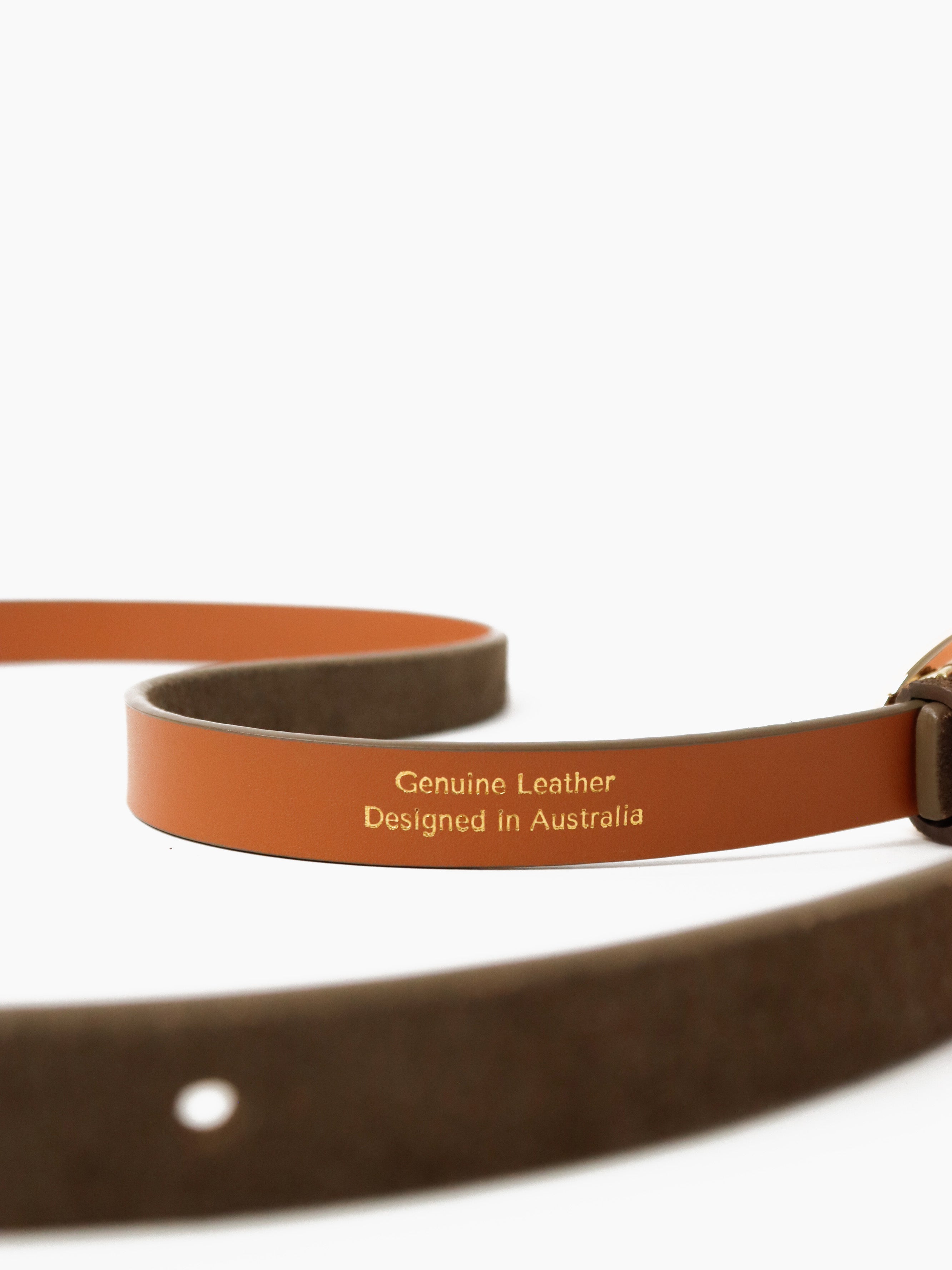Celina Organic Buckle Belt - Olive