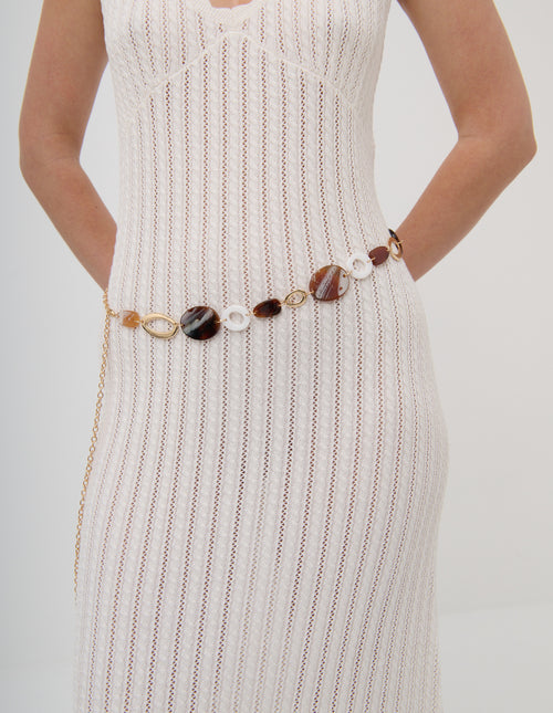 Petra Stone Chain Belt