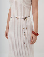 Miranda Beaded Tie Belt