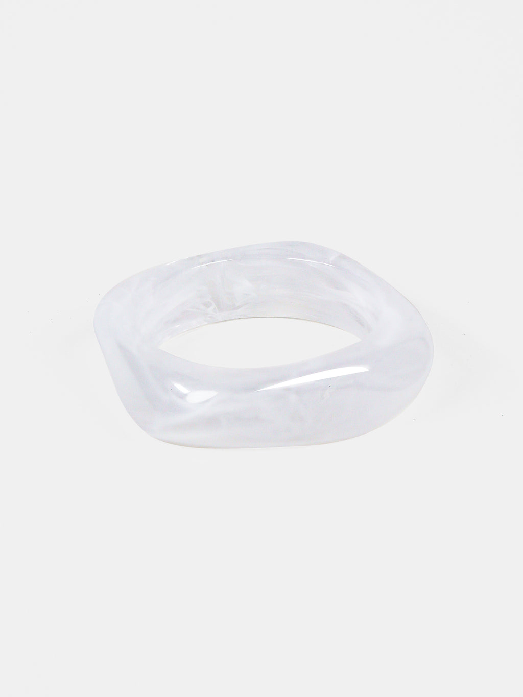 Lara Angular Bangle - Clear