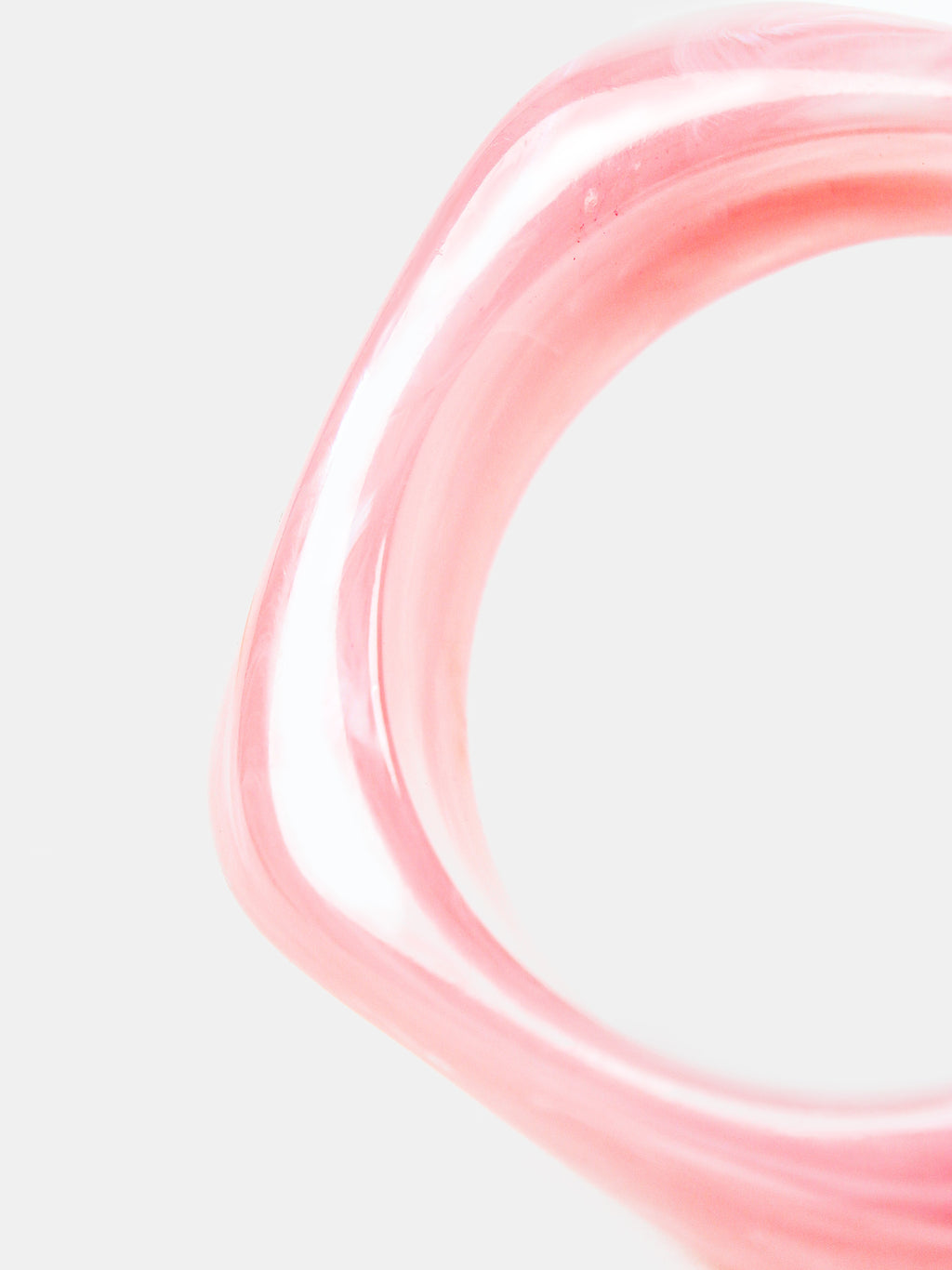 Lara Angular Bangle - Pink